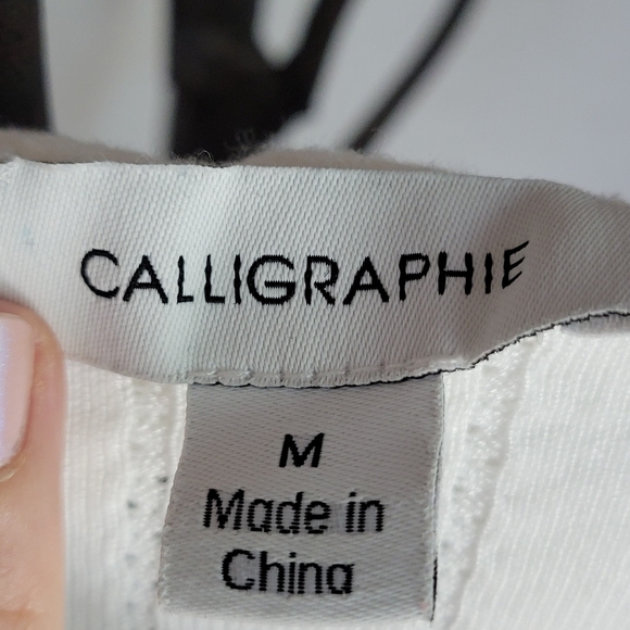 NWOT Calligraphie Wide Statement Collar Cardigan - Picture 4 of 8